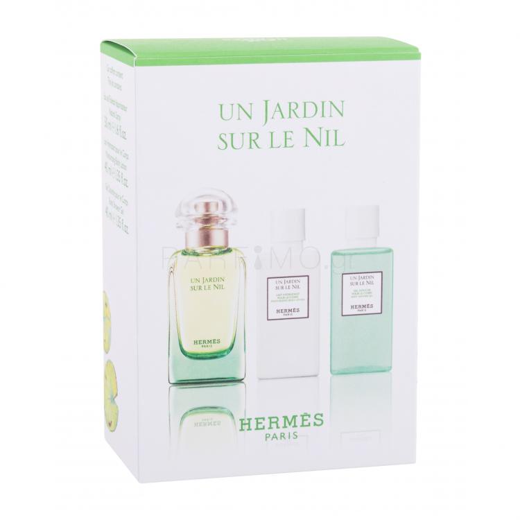 Hermes Un Jardin Sur Le Nil Σετ δώρου EDT 50 ml + λοσιόν σώματος 40 ml + αφρόλουτρο 40 ml