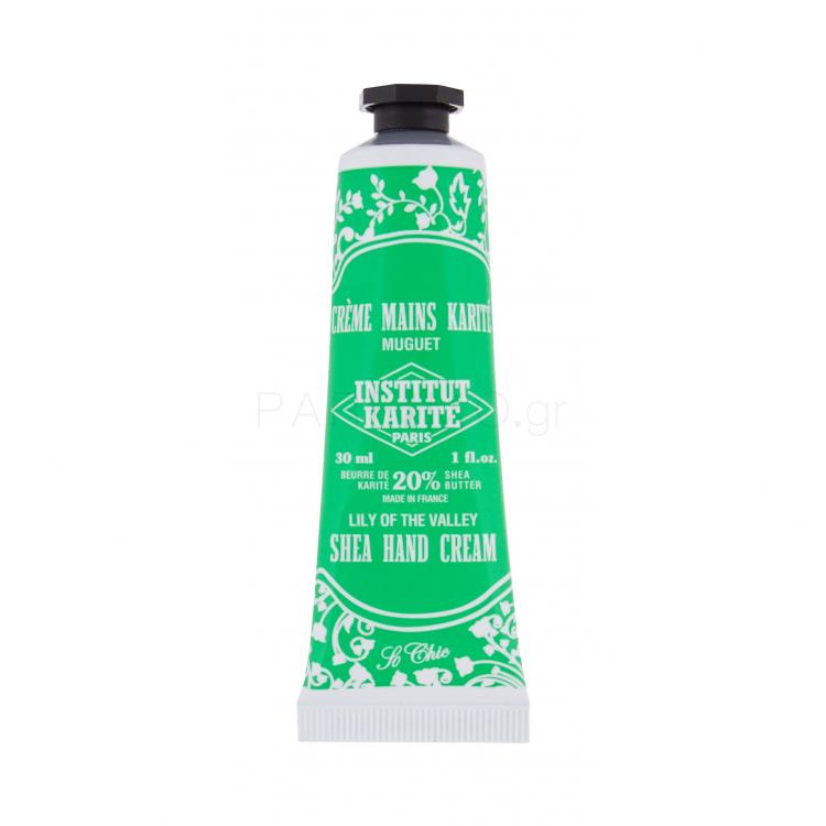 Institut Karite Shea Hand Cream Lily Of The Valley Κρέμα για τα χέρια για γυναίκες 30 ml