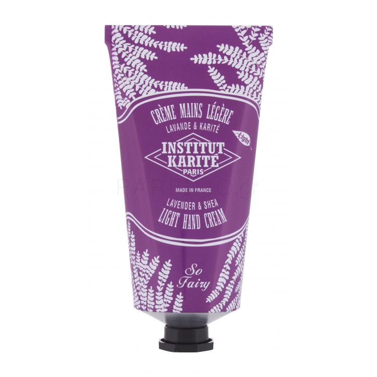Institut Karite Light Hand Cream Lavender &amp; Shea Κρέμα για τα χέρια για γυναίκες 75 ml