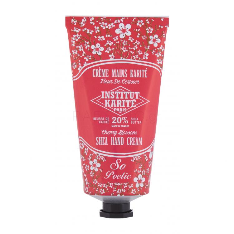 Institut Karité Shea Hand Cream Cherry Blossom Κρέμα για τα χέρια για γυναίκες 75 ml