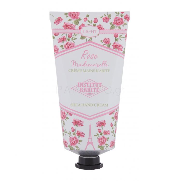 Institut Karite Light Hand Cream Rose Mademoiselle Κρέμα για τα χέρια για γυναίκες 75 ml