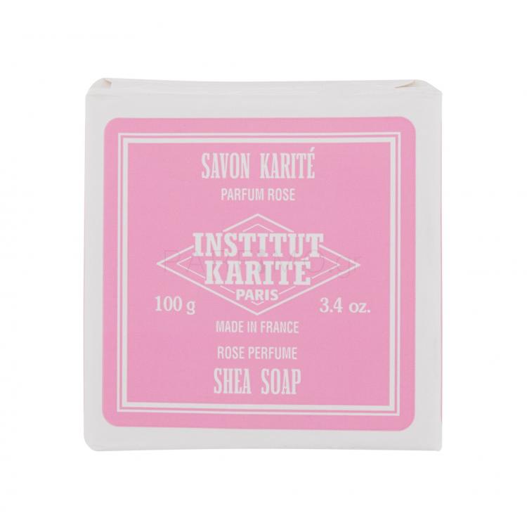 Institut Karité Shea Soap Rose Mademoiselle Στερεό σαπούνι για γυναίκες 100 gr