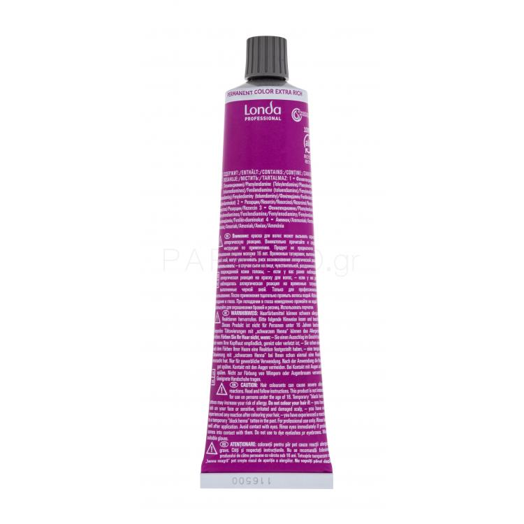 Londa Professional Permanent Colour Extra Rich Cream Βαφή μαλλιών για γυναίκες 60 ml Απόχρωση 7/17