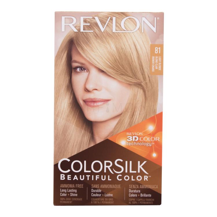 Revlon Colorsilk Beautiful Color Βαφή μαλλιών για γυναίκες Απόχρωση 81 Light Blonde Σετ
