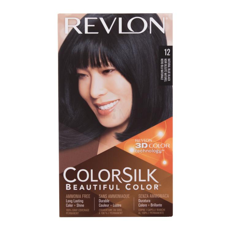 Revlon Colorsilk Beautiful Color Βαφή μαλλιών για γυναίκες Απόχρωση 12 Natural Blue Black Σετ