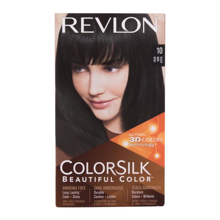 Revlon Colorsilk Beautiful Color Βαφή μαλλιών για γυναίκες Απόχρωση 10 Black Σετ