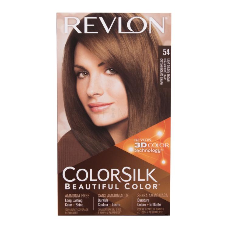 Revlon Colorsilk Beautiful Color Βαφή μαλλιών για γυναίκες Απόχρωση 54 Light Golden Brown Σετ