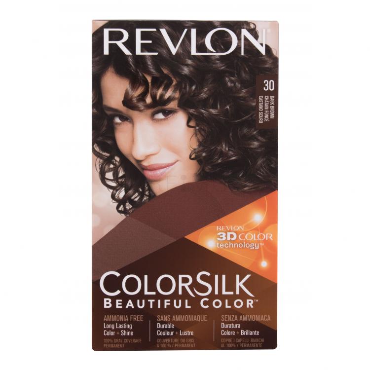 Revlon Colorsilk Beautiful Color Βαφή μαλλιών για γυναίκες Απόχρωση 30 Dark Brown Σετ