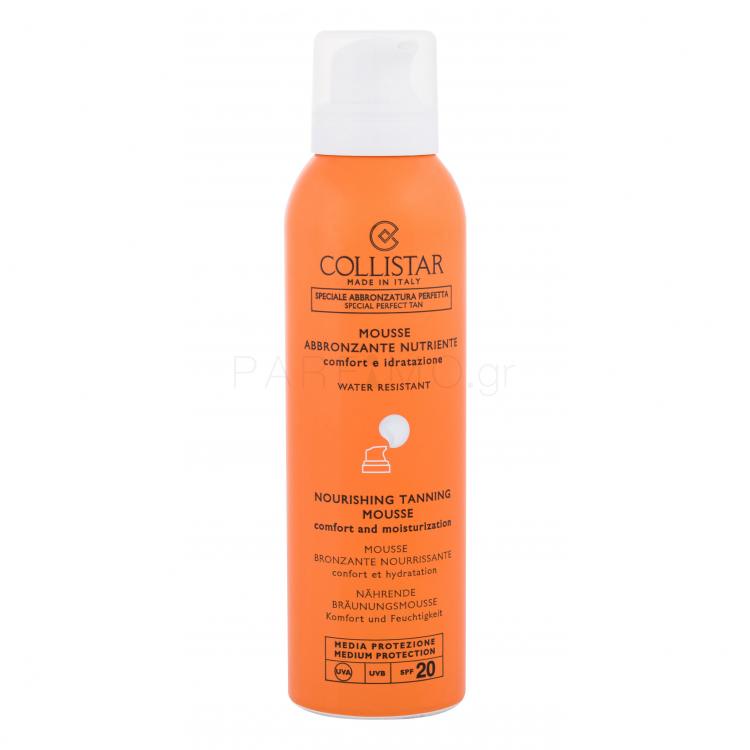 Collistar Special Perfect Tan Nourishing Tanning Mousse SPF20 Αντιηλιακό προϊόν για το σώμα για γυναίκες 200 ml