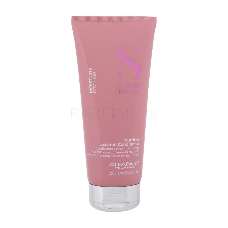 ALFAPARF MILANO Semi Di Lino Nutritive Leave-In Conditioner Μαλακτικό μαλλιών για γυναίκες 200 ml