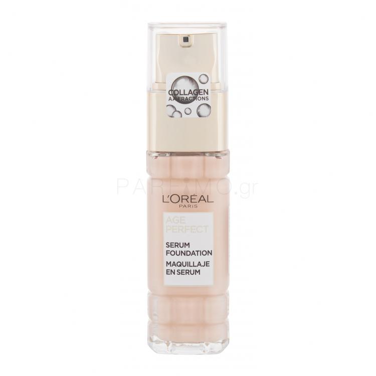 L&#039;Oréal Paris Age Perfect Serum Foundation Make up για γυναίκες 30 ml Απόχρωση 50 Porcelain Rose