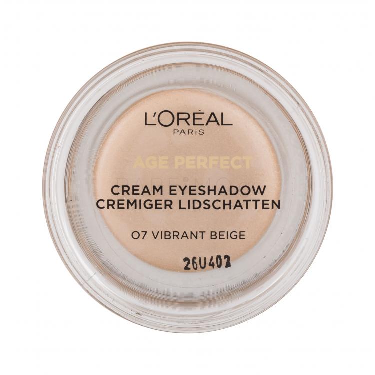 L&#039;Oréal Paris Age Perfect Cream Eyeshadow Σκιές ματιών για γυναίκες 4 ml Απόχρωση 07 Vibrant Beige