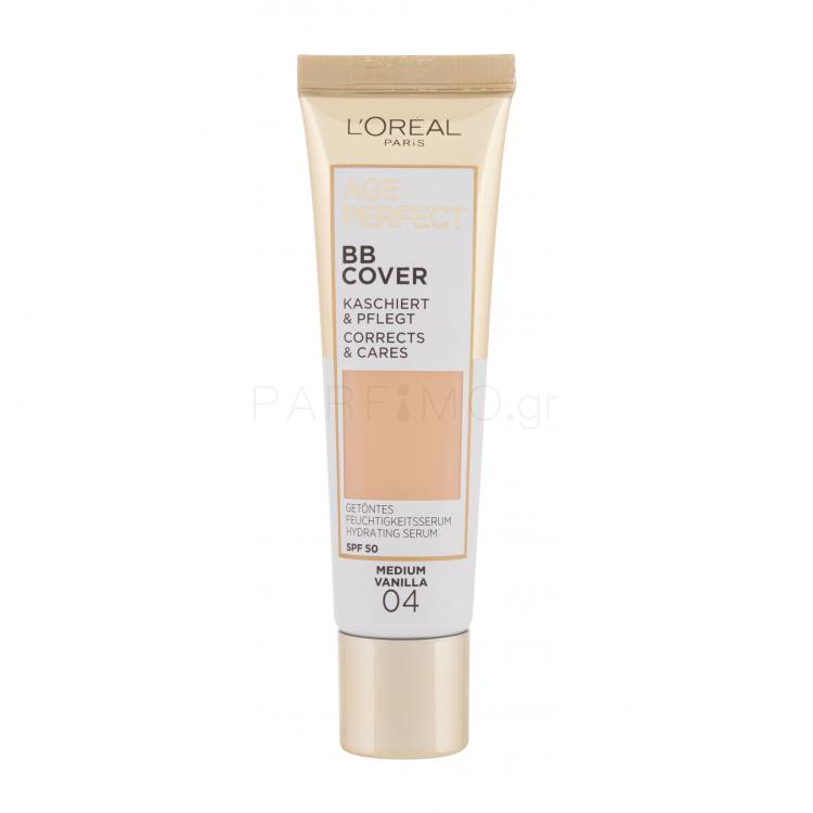 L&#039;Oréal Paris Age Perfect BB Cover ΒΒ κρέμα για γυναίκες 30 ml Απόχρωση 04 Medium Vanilla