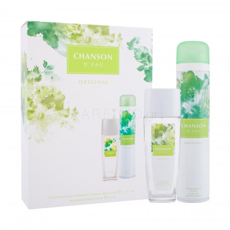 Chanson d´Eau Σετ δώρου αποσμητικό σε γυάλινο μπουκάλι 75 ml + αποσμητικό 200 ml