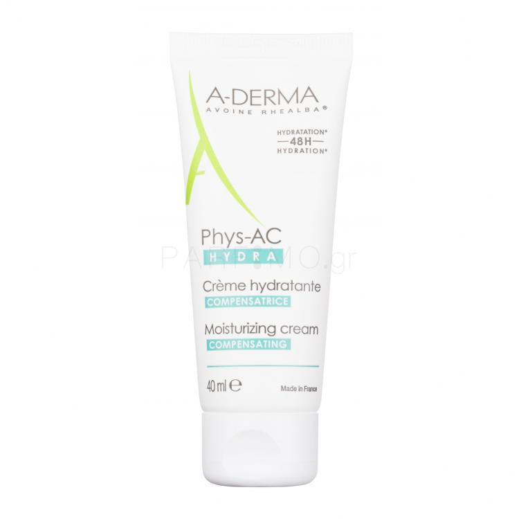 A-Derma Phys-AC Hydra Compensating Moisturizing Cream Κρέμα προσώπου ημέρας για γυναίκες 40 ml