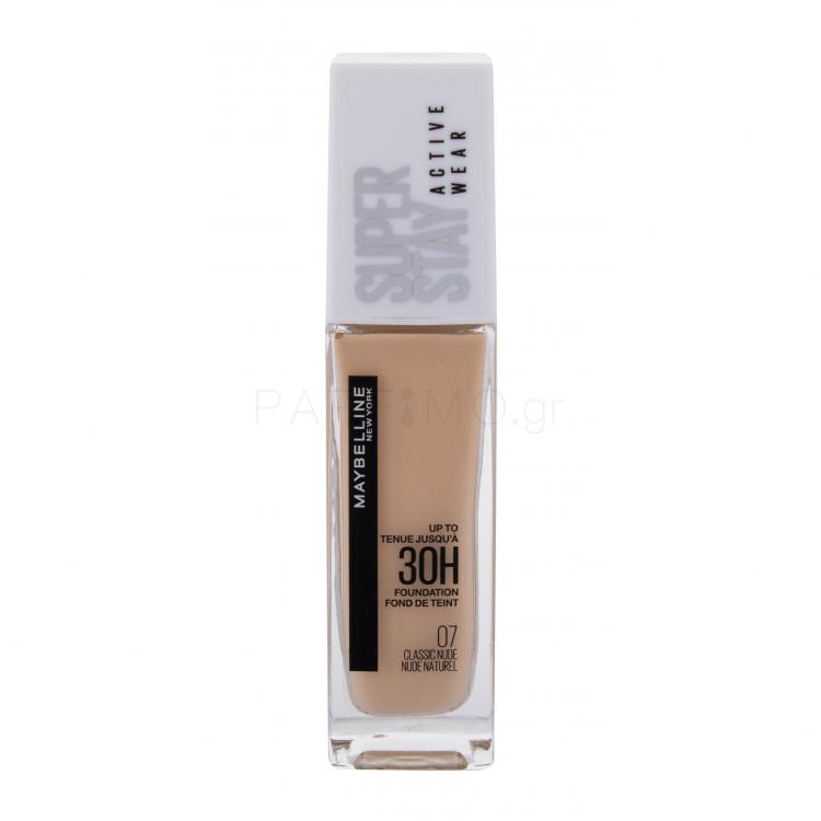 Maybelline Superstay Active Wear 30H Make up για γυναίκες 30 ml Απόχρωση 07 Classic Nude