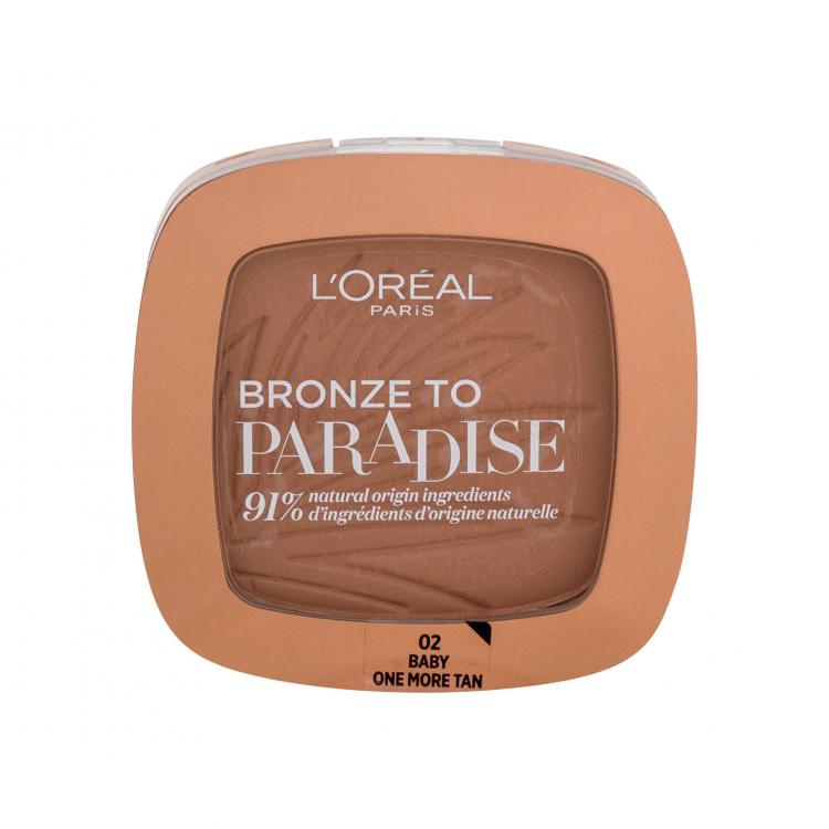 L&#039;Oréal Paris Bronze To Paradise Bronzer για γυναίκες 9 gr Απόχρωση 02 Baby One More Tan