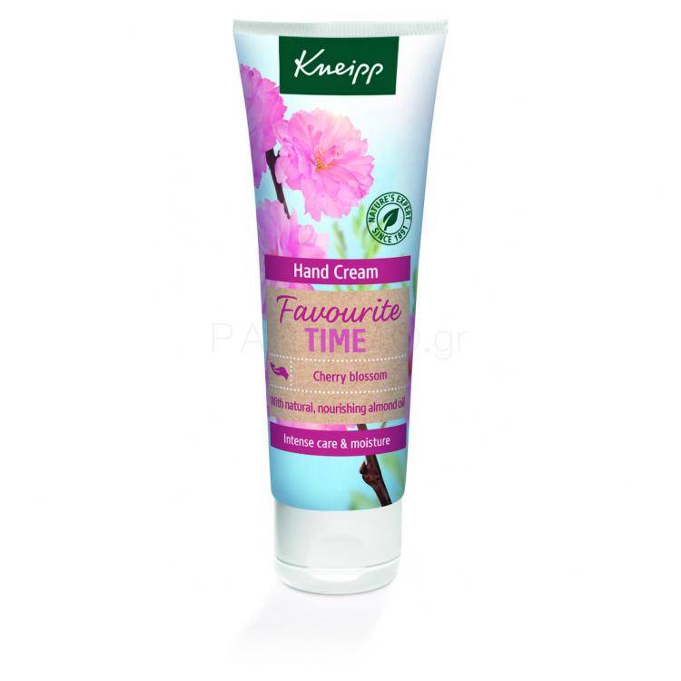Kneipp Favourite Time Hand Cream Cherry Blossom Κρέμα για τα χέρια για γυναίκες 75 ml