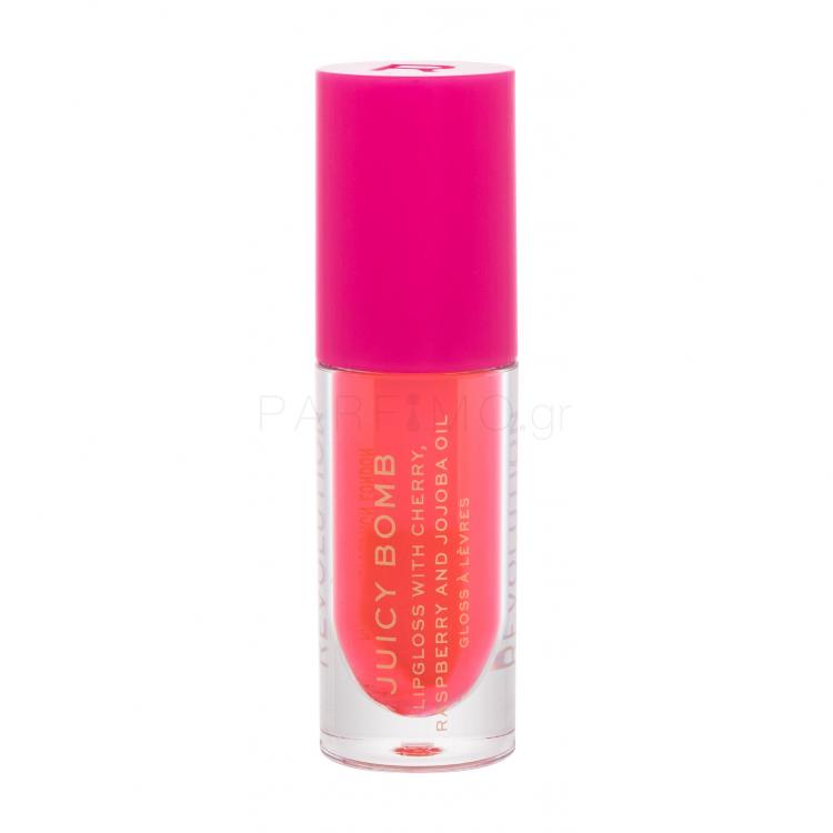 Makeup Revolution London Juicy Bomb Lip Gloss για γυναίκες 4,6 ml Απόχρωση Grapefruit
