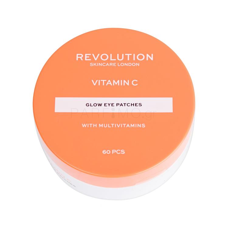 Revolution Skincare Vitamin C Glow Eye Patches Μάσκα ματιών για γυναίκες 60 τεμ