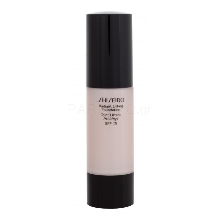 Shiseido Radiant Lifting Foundation SPF15 Make up για γυναίκες 30 ml Απόχρωση O80 Deep Ochre