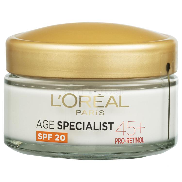 L&#039;Oréal Paris Age Specialist 45+ SPF20 Κρέμα προσώπου ημέρας για γυναίκες 50 ml