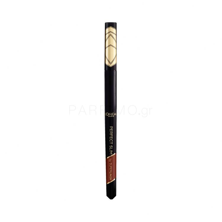 L&#039;Oréal Paris Super Liner Perfect Slim Waterproof Eyeliner για γυναίκες 0,28 gr Απόχρωση 03 Brown
