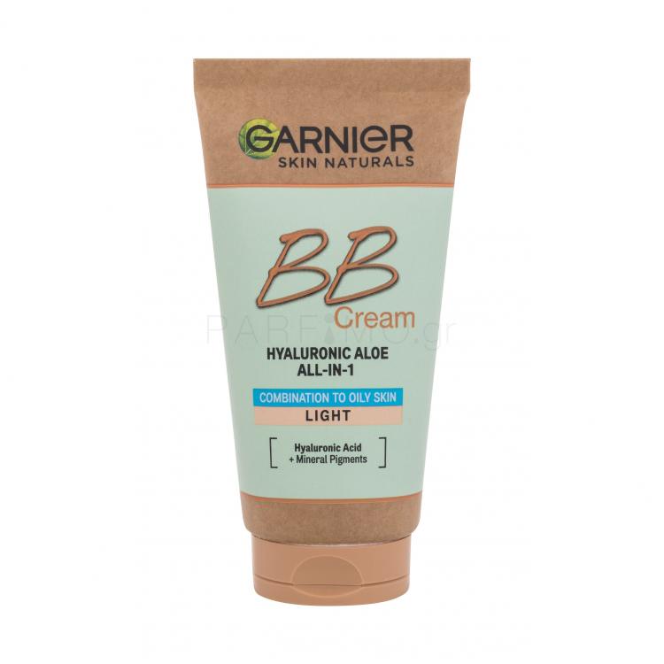 Garnier Skin Naturals BB Cream Hyaluronic Aloe All-In-1 SPF25 ΒΒ κρέμα για γυναίκες 50 ml Απόχρωση Light