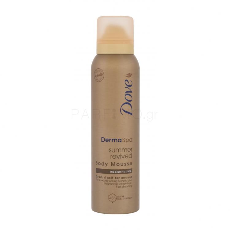 Dove Derma Spa Summer Revived Body Mousse Self Tan για γυναίκες 150 ml Απόχρωση Medium To Dark