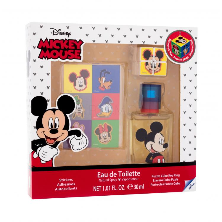 Disney Mickey Mouse Σετ δώρου EDT 30 ml + stickers + μπρελόκ