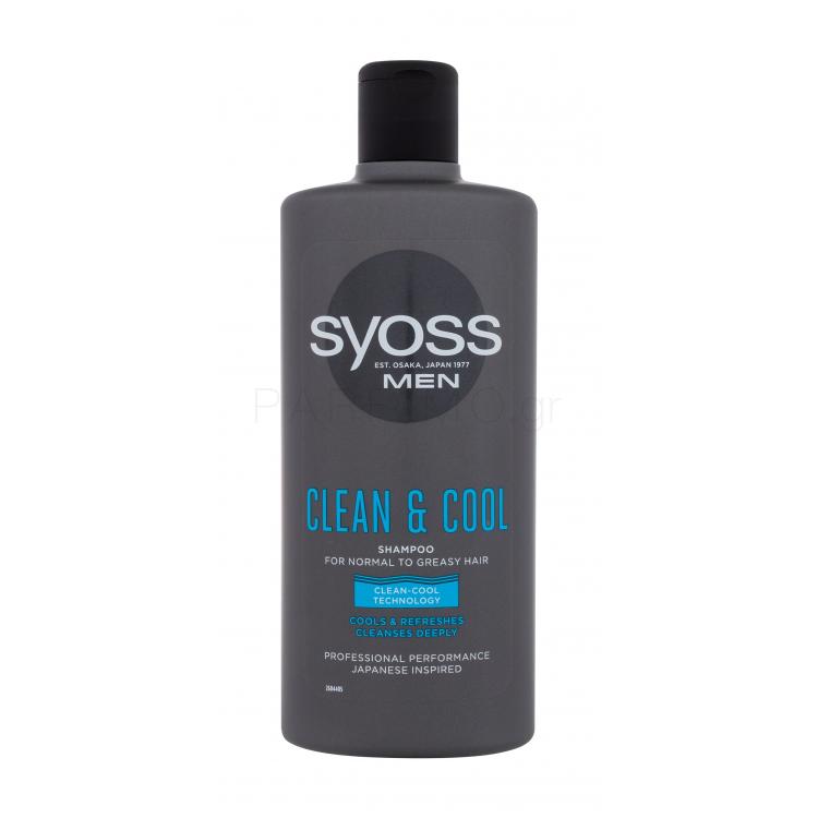 Syoss Men Clean &amp; Cool Σαμπουάν για άνδρες 440 ml