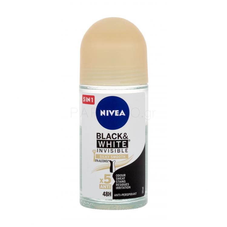 Nivea Black &amp; White Invisible Silky Smooth 48h Αντιιδρωτικό για γυναίκες 50 ml