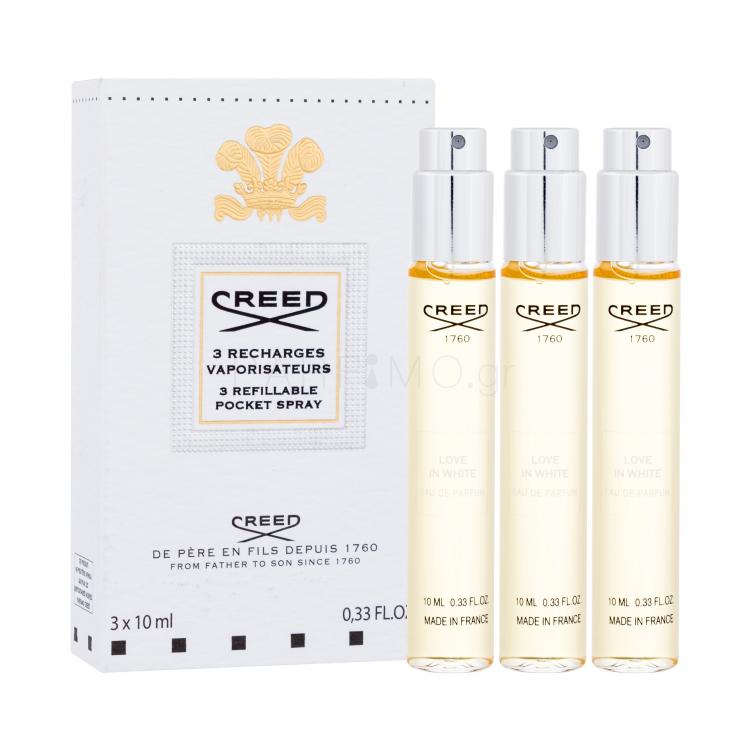 Creed Love in White Eau de Parfum για γυναίκες Επαναπληρώσιμο 3x10 ml