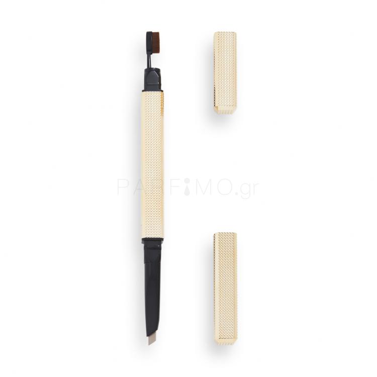 Revolution Pro Rockstar Brow Styler Μολύβι για τα φρύδια για γυναίκες 0,25 gr Απόχρωση Medium Brown