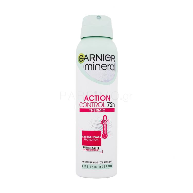 Garnier Mineral Action Control Thermic 72h Αντιιδρωτικό για γυναίκες 150 ml