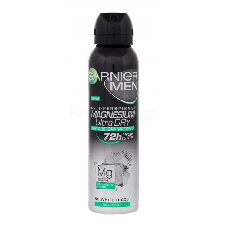 Garnier Men Magnesium Ultra Dry 72h Αντιιδρωτικό για άνδρες 150 ml
