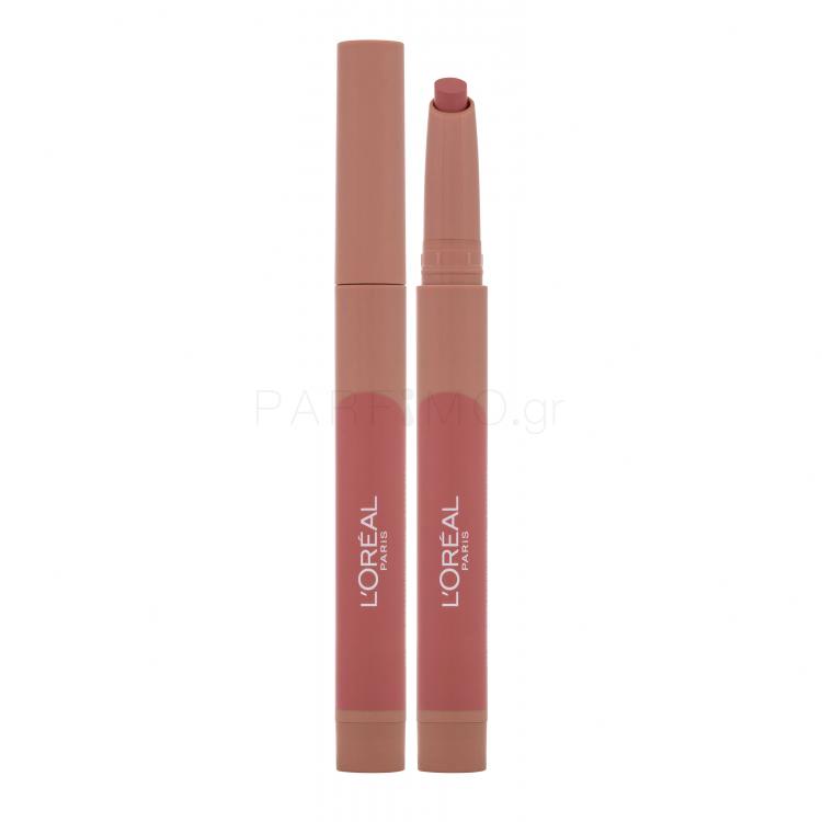 L&#039;Oréal Paris Infaillible Matte Lip Crayon Κραγιόν για γυναίκες 1,3 gr Απόχρωση 102 Caramel Blondie