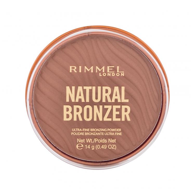 Rimmel London Natural Bronzer Ultra-Fine Bronzing Powder Bronzer για γυναίκες 14 gr Απόχρωση 002 Sunbronze