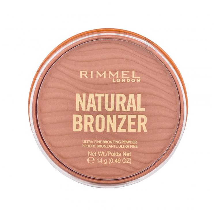 Rimmel London Natural Bronzer Ultra-Fine Bronzing Powder Bronzer για γυναίκες 14 gr Απόχρωση 001 Sunlight