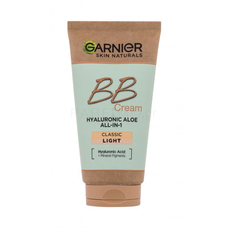 Garnier Skin Naturals BB Cream Hyaluronic Aloe All-In-1 SPF15 ΒΒ κρέμα για γυναίκες 50 ml Απόχρωση Light