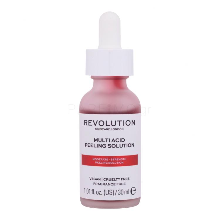 Revolution Skincare Multi Acid Moderate - Strength Peeling Solution Προϊόντα απολέπισης προσώπου για γυναίκες 30 ml