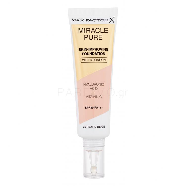 Max Factor Miracle Pure Skin-Improving Foundation SPF30 Make up για γυναίκες 30 ml Απόχρωση 35 Pearl Beige