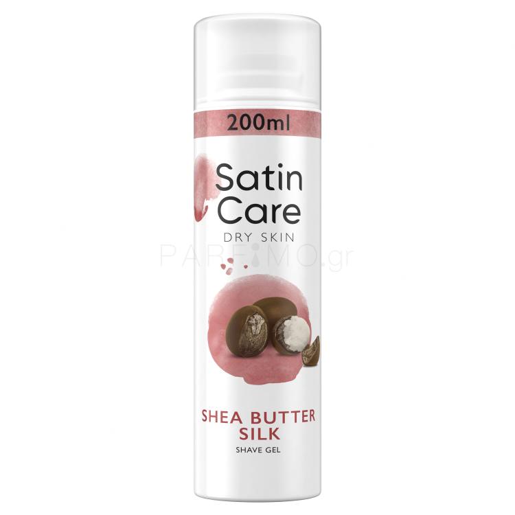 Gillette Satin Care Dry Skin Shea Butter Silk Τζελ ξυρίσματος για γυναίκες 200 ml