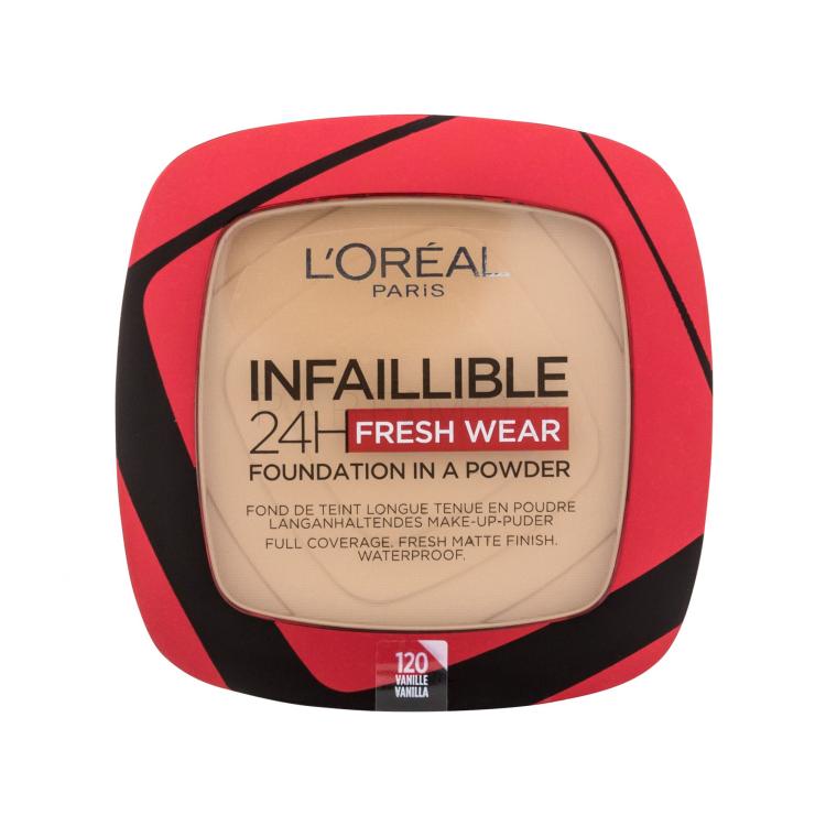 L&#039;Oréal Paris Infaillible 24H Fresh Wear Foundation In A Powder Make up για γυναίκες 9 gr Απόχρωση 120 Vanilla
