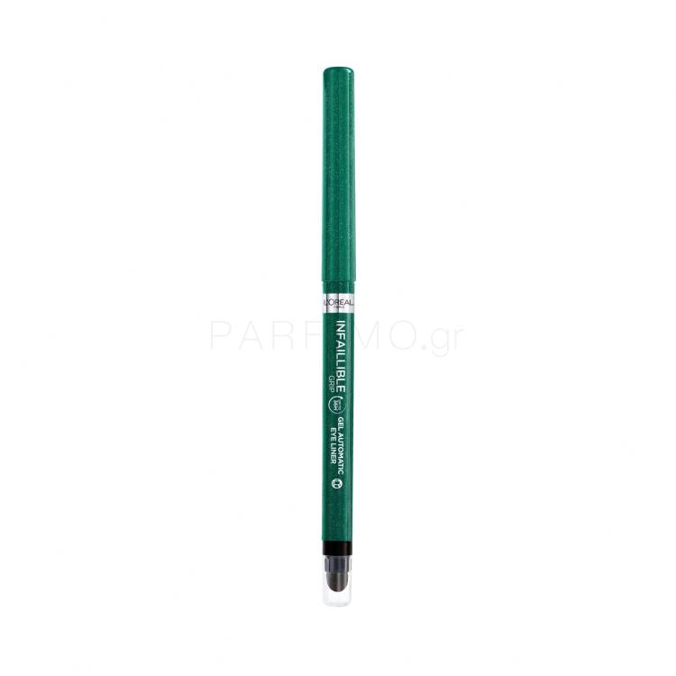 L&#039;Oréal Paris Infaillible Grip 36H Gel Automatic Eye Liner Μολύβι για τα μάτια για γυναίκες 1,2 gr Απόχρωση 008 Emerald Green