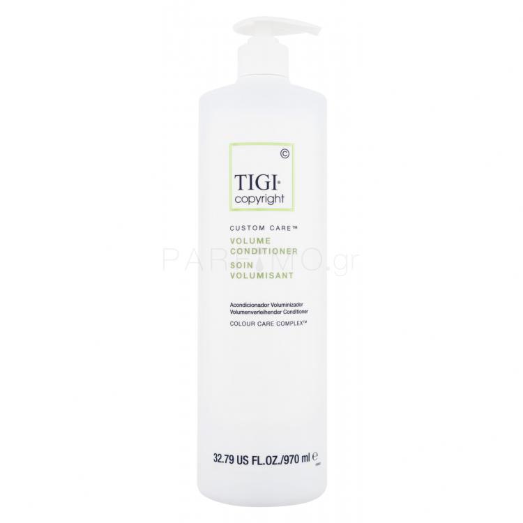 Tigi Copyright Custom Care Volume Conditioner Μαλακτικό μαλλιών για γυναίκες 970 ml