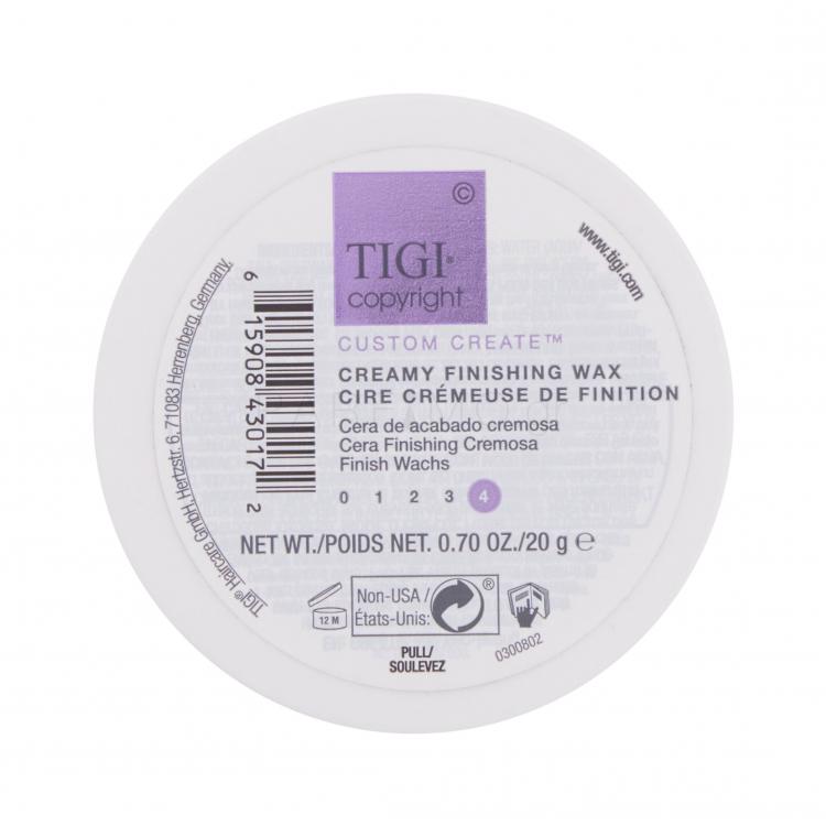 Tigi Copyright Custom Create™ Creamy Finishing Wax Κερί για τα μαλλιά για γυναίκες 20 gr