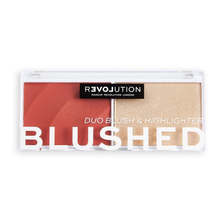 Revolution Relove Colour Play Blushed Duo Blush &amp; Highlighter Пαλέτα contouring για γυναίκες 5,8 gr Απόχρωση Daydream