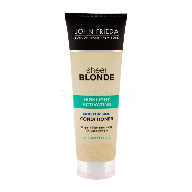 John Frieda Sheer Blonde Highlight Activating Μαλακτικό μαλλιών για γυναίκες 250 ml κατεστραμμένο κουτί
