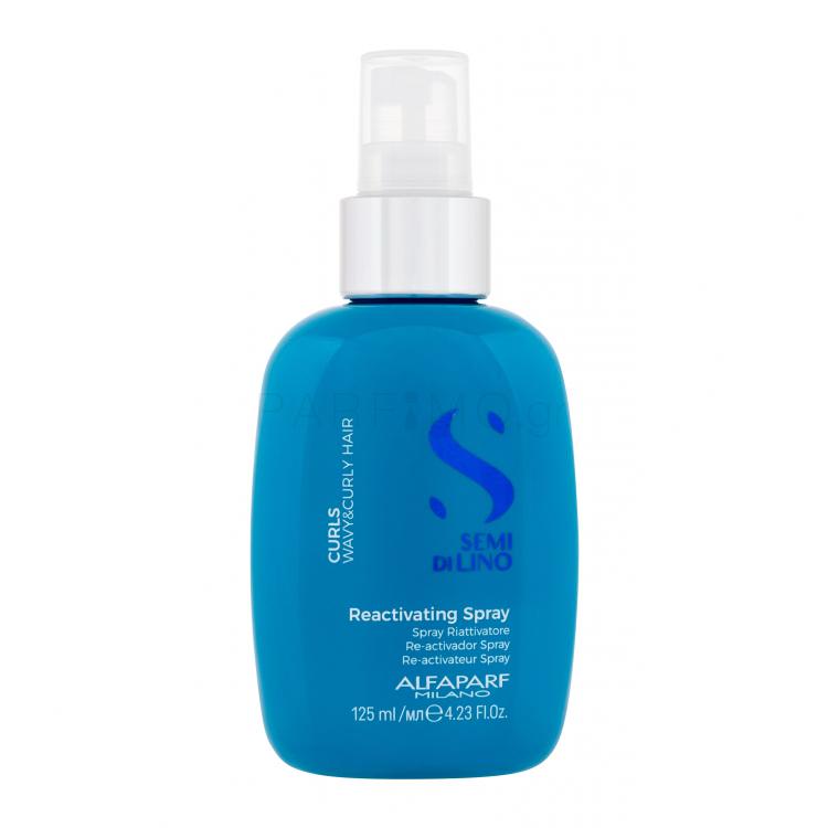 ALFAPARF MILANO Semi Di Lino Curls Reactivating Spray Για τη θερμική επεξεργασία των μαλλιών για γυναίκες 125 ml